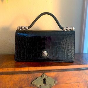 Vintage Black Leather Brighton Purse